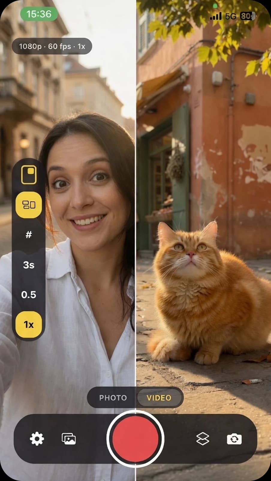 Orbicam interview split on iPhone